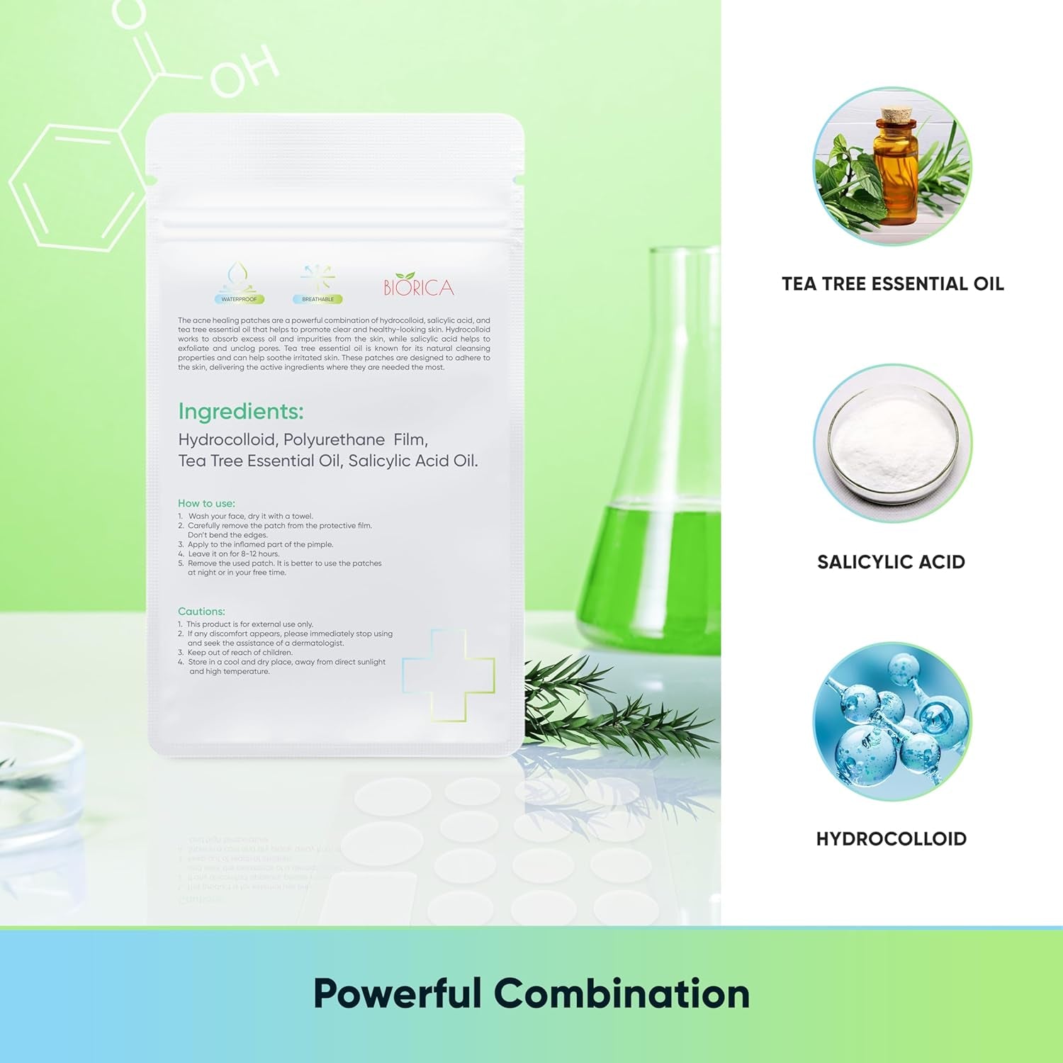 Transform Your Skin with Tea Tree Oil Hydrocolloid Acne Patches - 216 Count Blemish Treatment Dots and Stickers for Clearer, Healthier Complexion