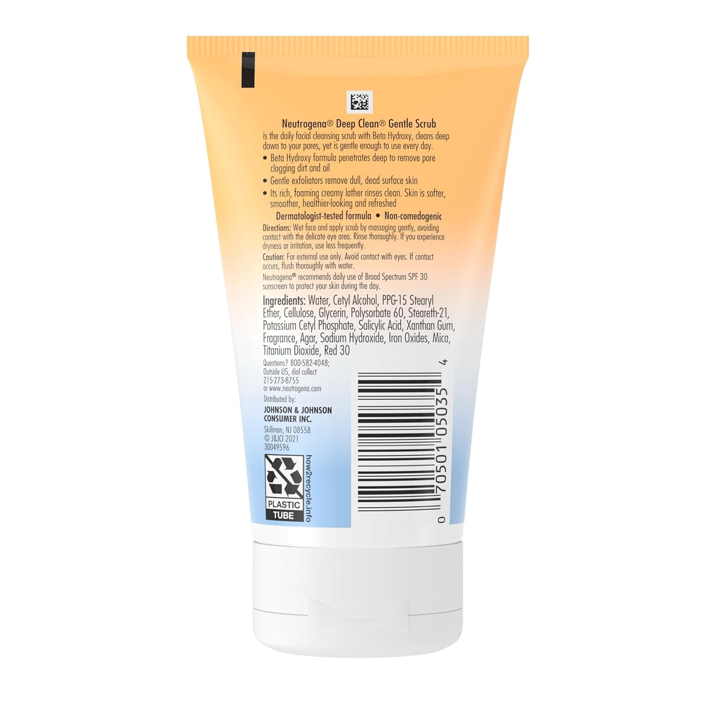 Revitalize Your Skin with Neutrogena Deep Clean Gentle Daily Facial Scrub - Oil-Free Cleanser, 4.2 Fl. Oz