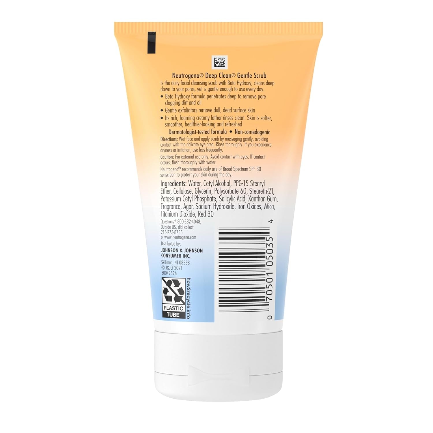 Revitalize Your Skin with Neutrogena Deep Clean Gentle Daily Facial Scrub - Oil-Free Cleanser, 4.2 Fl. Oz