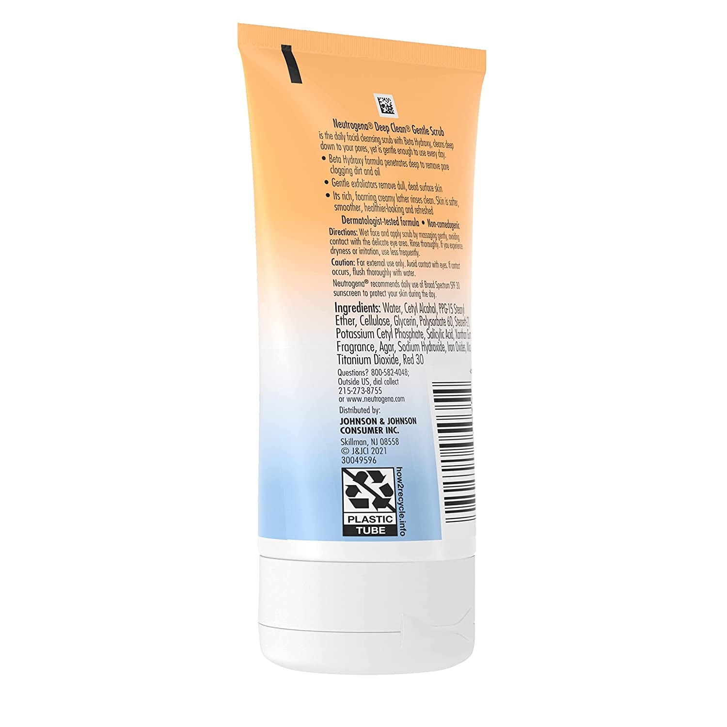 Revitalize Your Skin with Neutrogena Deep Clean Gentle Daily Facial Scrub - Oil-Free Cleanser, 4.2 Fl. Oz