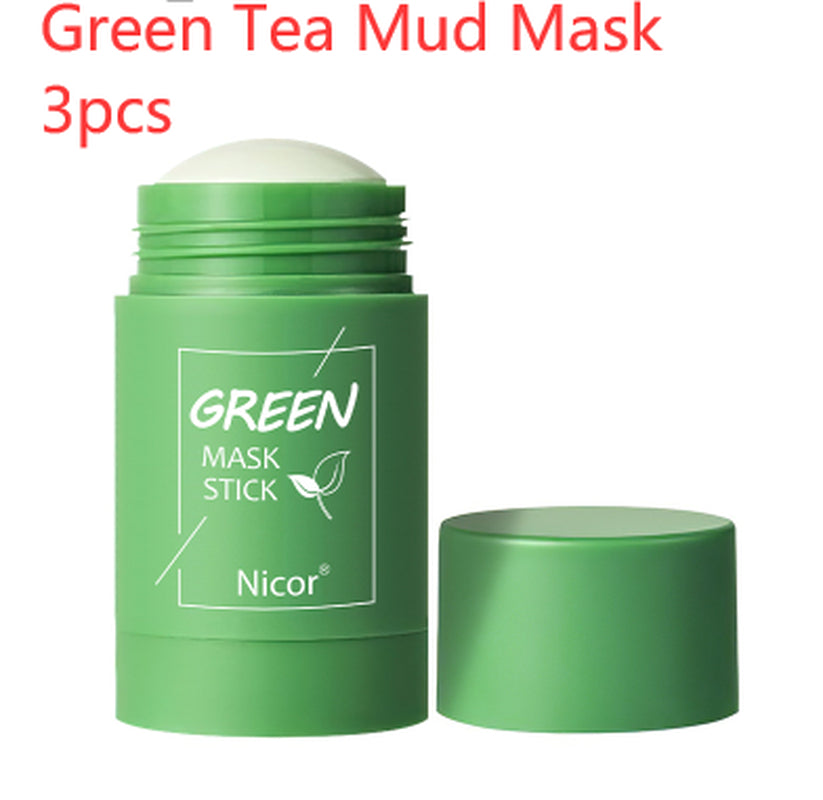 Revitalize Your Skin with Our Cleansing Green Tea Mask Stick - Oil Control, Anti-Acne & Whitening Benefits!
